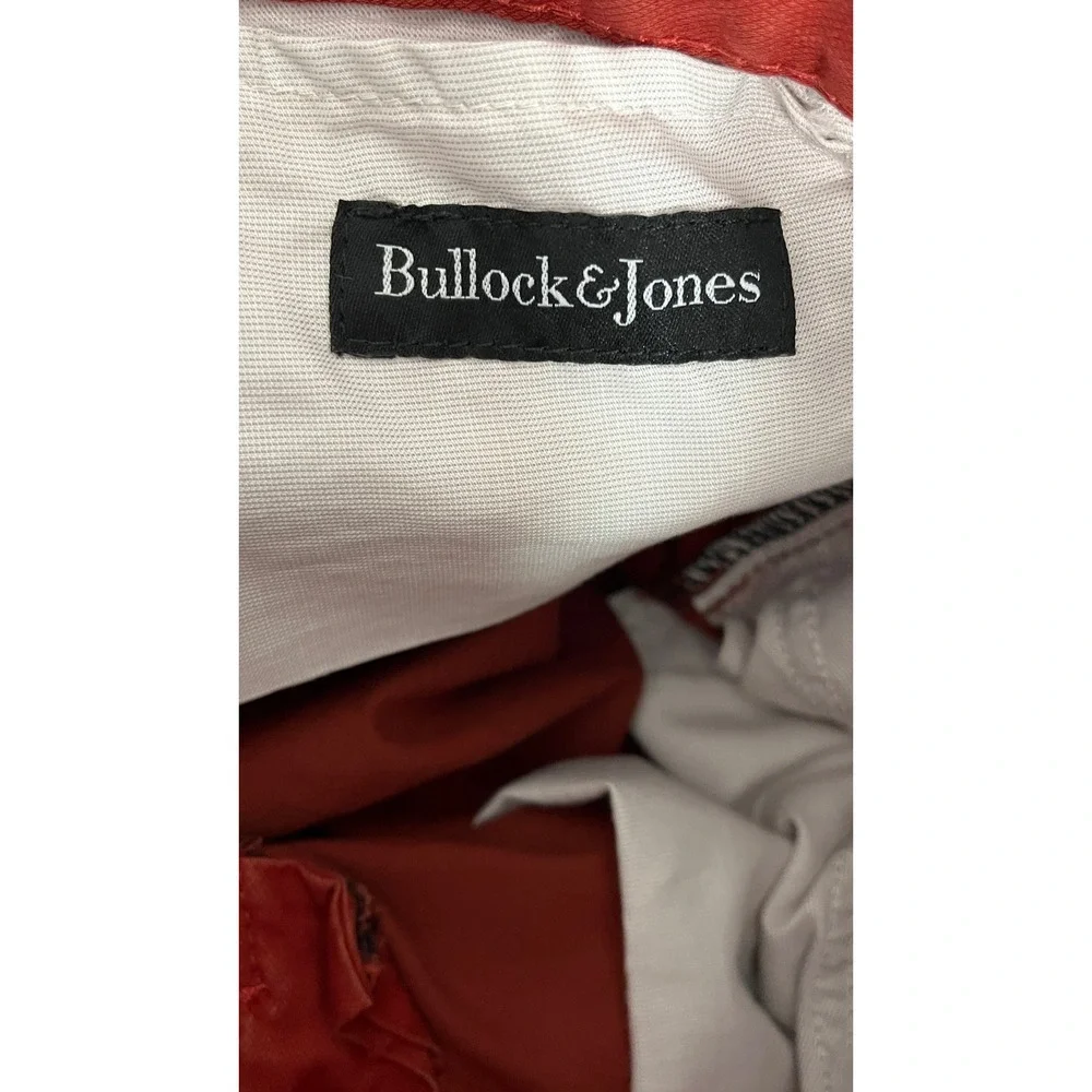 Bullock‎ & Jones Pants Mens 38/34 Red Noah-N Five Pocket Stretch Cotton Chinos